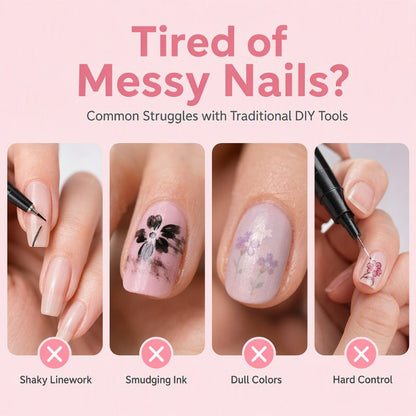 24-Color Dual-Tip Nail Art Pens  DIY Your Own Halloween, Christmas & Everyday Nail Designs